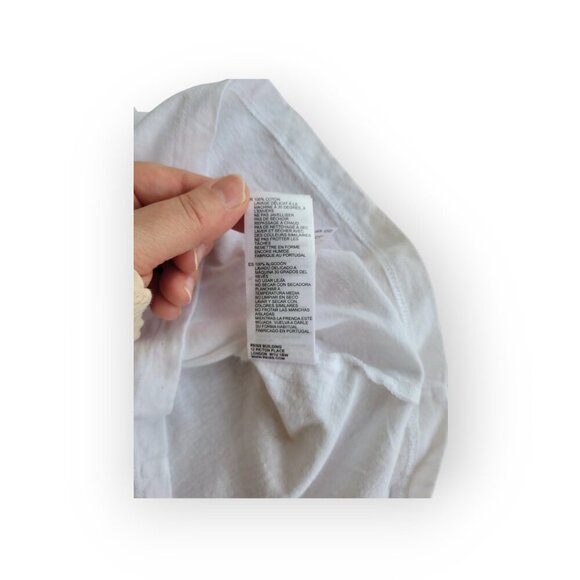 Reiss White Cotton Bailey T-Shirt XS - Picture 11 of 13